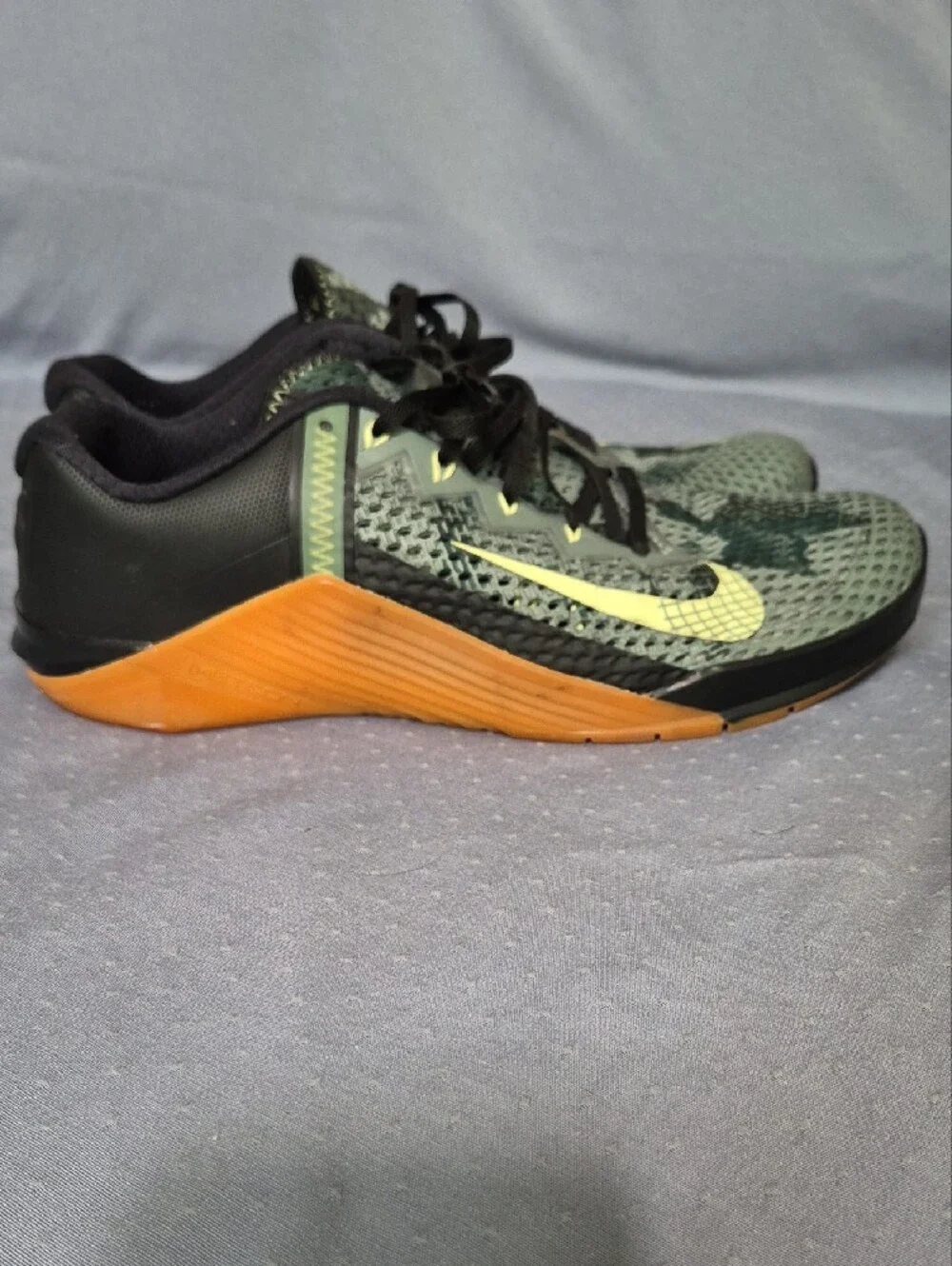 Nike Metcon 6 Men's 10.5 Camo Mesh Athletic Cross Training Shoes Sneakers